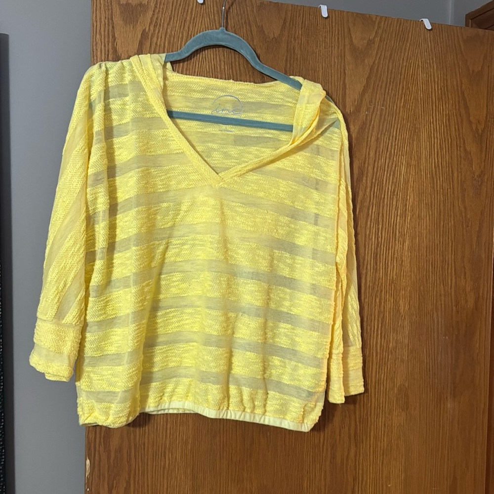 INC Women’s semi sheer summer hoodie